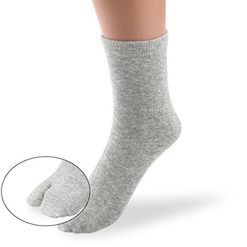 NUOLUX Cotton Socks,Toe Socks,Elastic Cotton Tabi Pack of 3, As Shown, US 5-12 - Image 2
