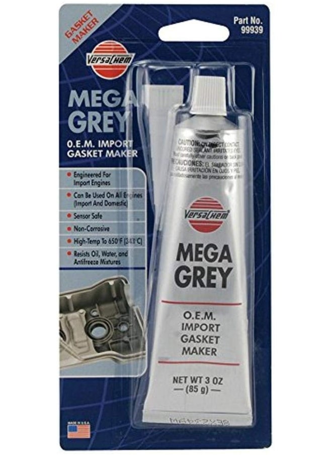 Versachem Versachem 99939 Mega Grey OEM Silicone - 3 oz. 