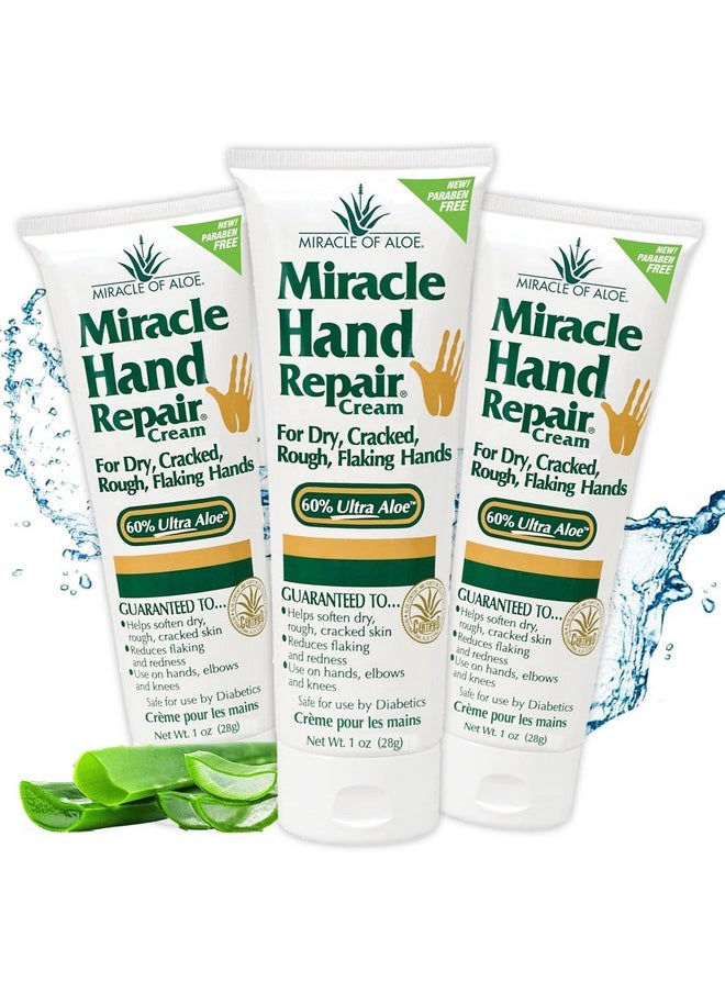 Miracle Hand Repair Cream 1 Oz Healing Aloe Vera Lotion For Dry Cracked Hands With 60% Ultra Aloe Gel Moisturizes Softens And Repairs Nongreasy (3Pack) - pzsku/Z7A5ACF4A24444DE7B096Z/45/_/1721027064/a5204774-b893-4d40-9704-4a524375de50