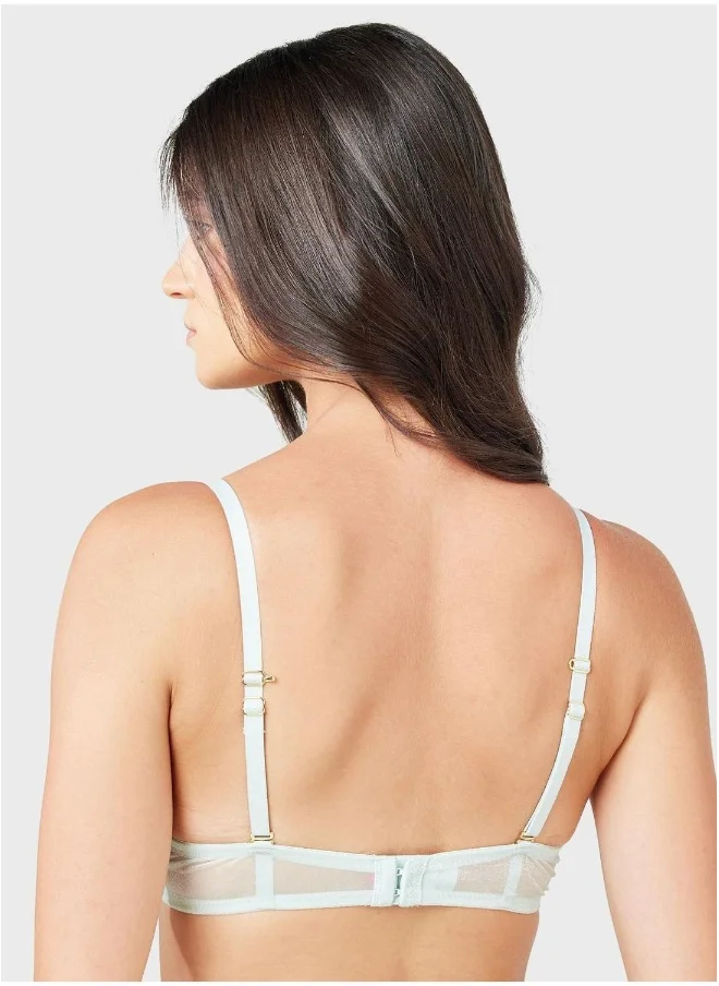 La Senza Lace Detail Plunge Neck Bra