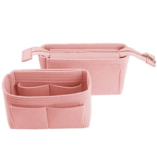 ZTUJO Purse Organizer,Bag Organizer,Insert purse organizer with 2 packs in one set fit NeoNoe Noé Series perfectly (Brush Pink) - Image 2