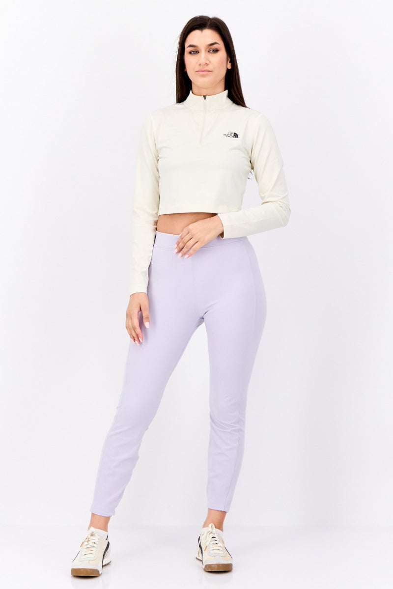THE NORTH FACE Women Sportswear Fit Long Sleeve Outdoor Top, Cream - Image 3