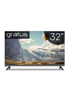Gratus 32″ Edgeless HD ready LED Smart TV, DVB T2/S2 Built-in receiver, Android 12, 2 USB, 3 HDMI, High Resolution, Superior Sound, Model- LT32A23H