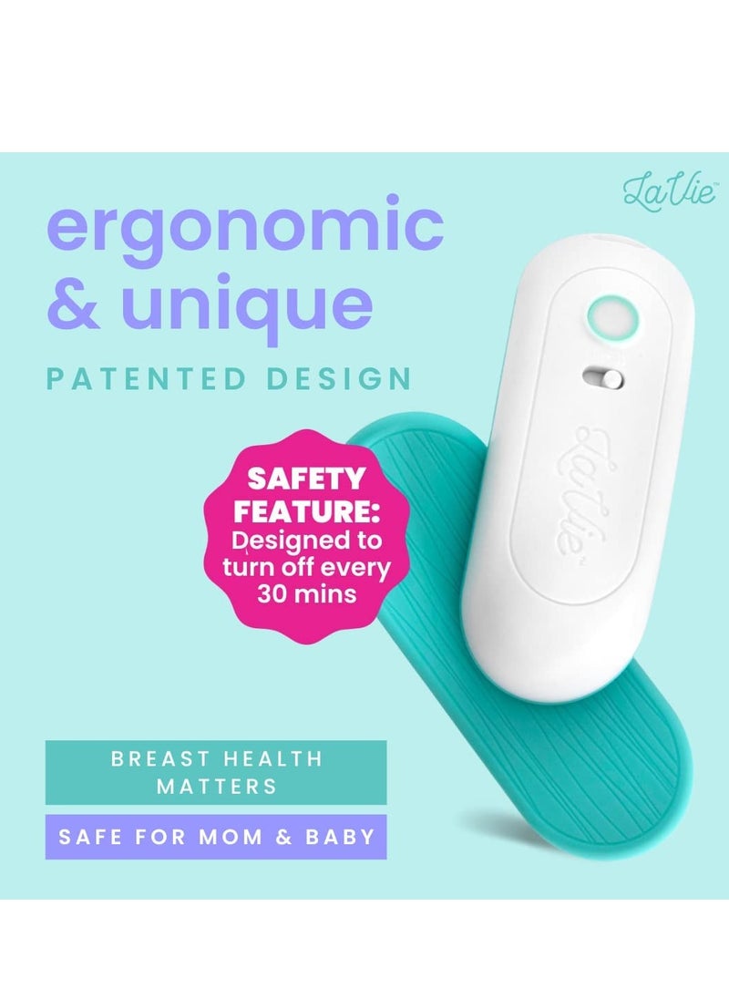 Lavie - 2 Pads Warming Lactation Massager For Improved Milk Flow Heat + Vibration Support Clogged Ducts - Image 1