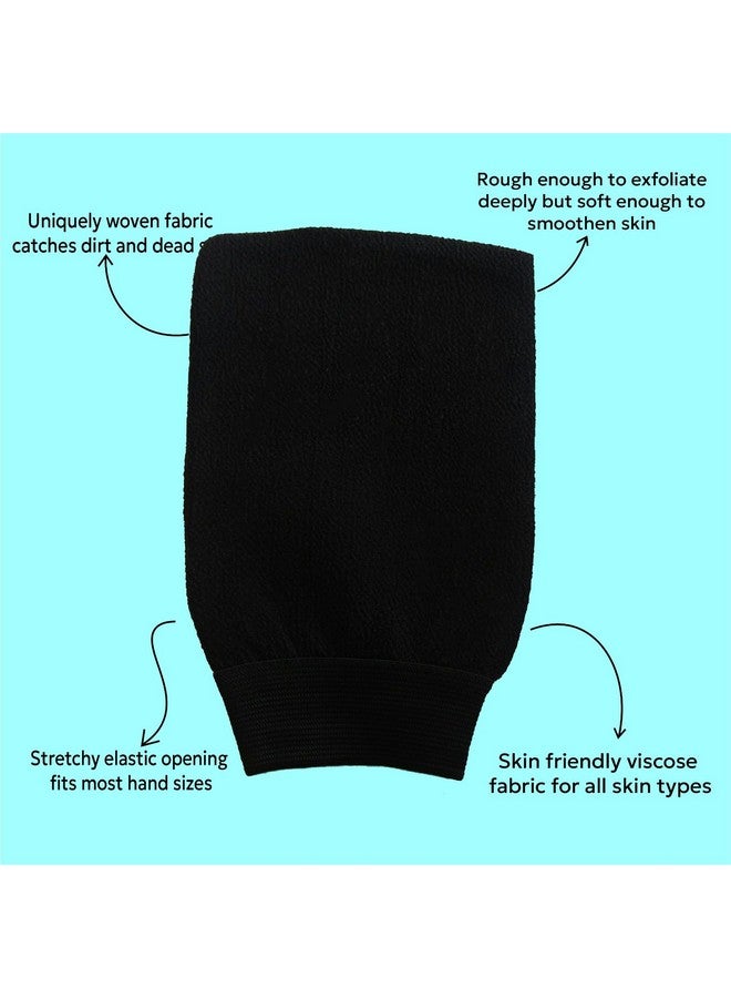 Yauvanya Deep Exfoliating Moroccan Kessa Glove For Body | Scrubber | Body Scrub Glove | Dead Skin Remover | Hammam Glove | Loofah - Image 4