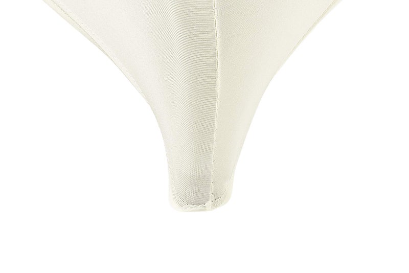 LZY Spandex Table Covers 6 Feet  Stretch/Fitted Table Covers for 6 Feet Folding Table  Rectangular Spandex Table Cloths for Wedding Party or Event (6FT-2PCS  Ivory) - Image 2
