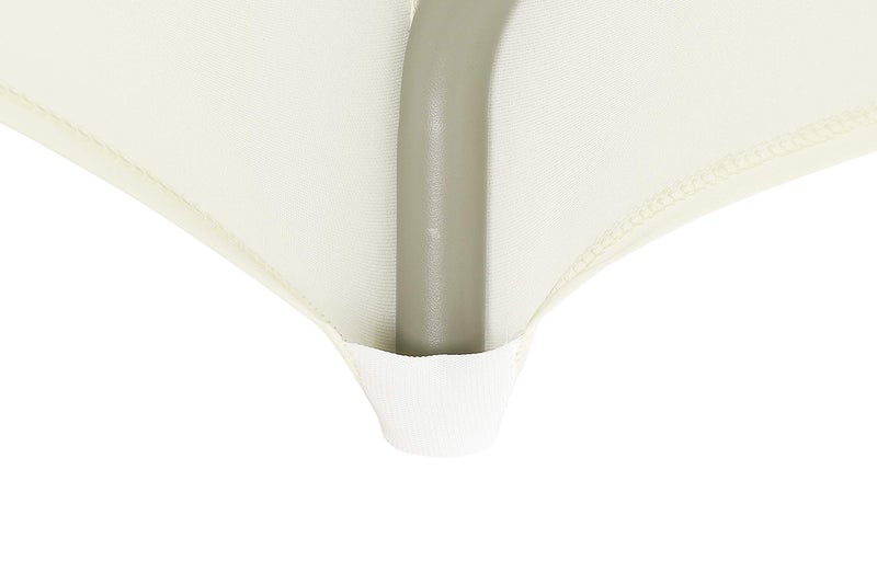 LZY Spandex Table Covers 6 Feet  Stretch/Fitted Table Covers for 6 Feet Folding Table  Rectangular Spandex Table Cloths for Wedding Party or Event (6FT-2PCS  Ivory) - Image 5