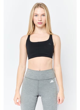 Adidas Women Padded Sports Bra, Black  - Image 1
