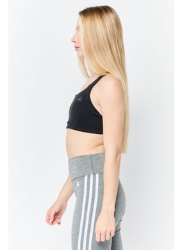 Adidas Women Padded Sports Bra, Black  - Image 4