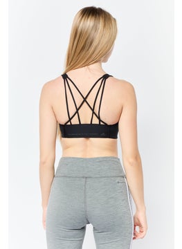 Adidas Women Padded Sports Bra, Black  - Image 3