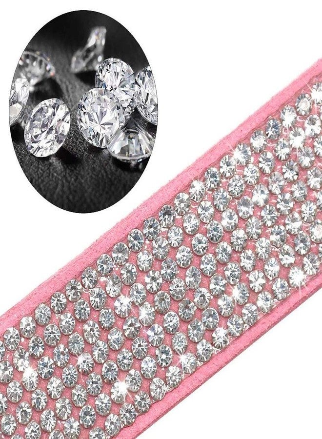 ETOPARS Rhinestone Dog Collar Leashes, Crystal Diamond Cat Dog Collar Leash Set, Cute Dazzling Dog Rhinestone Collar, Dog Collar Harness for Small & Medium Dogs - Image 2