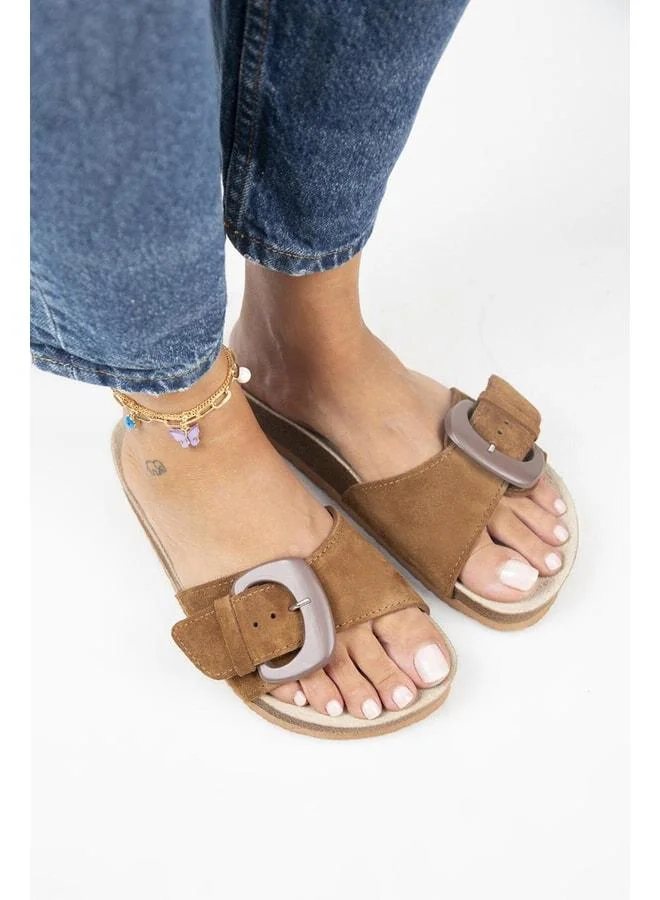 Manijero  Alandra Genuine Leather Single Strap Sandal. for Women | Best Price UAE