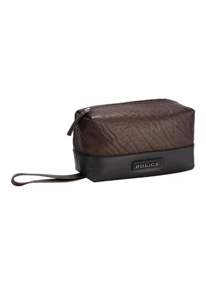 بوليس Tolerance Brown Leather Toilety Pouch