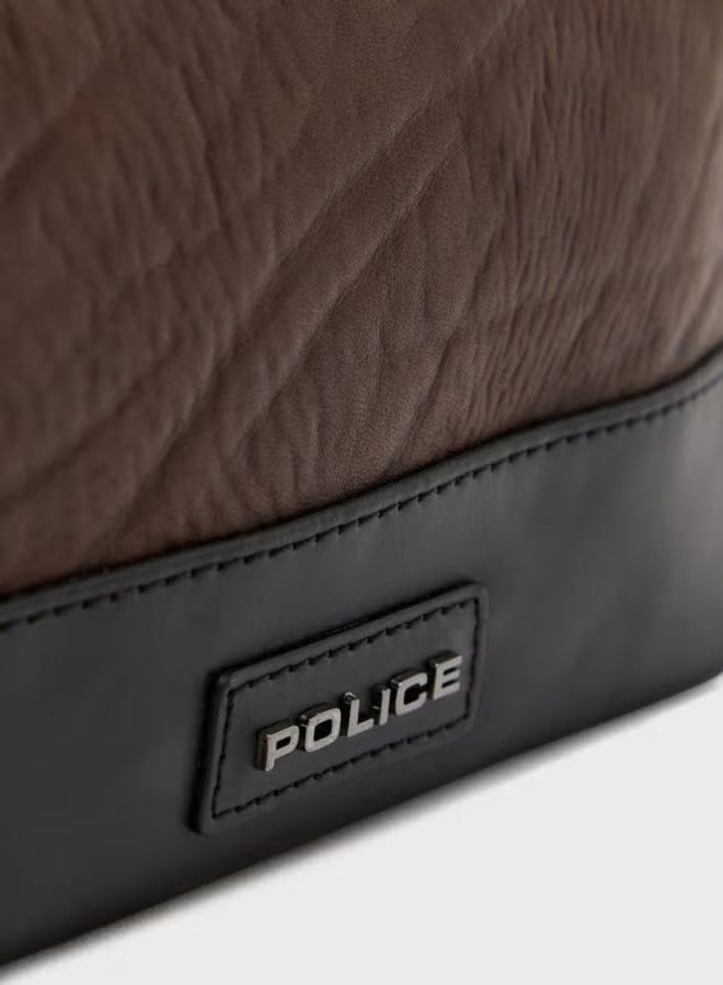 بوليس حقيبة تواليت جلدية بنية من تاليرانس - Image 5