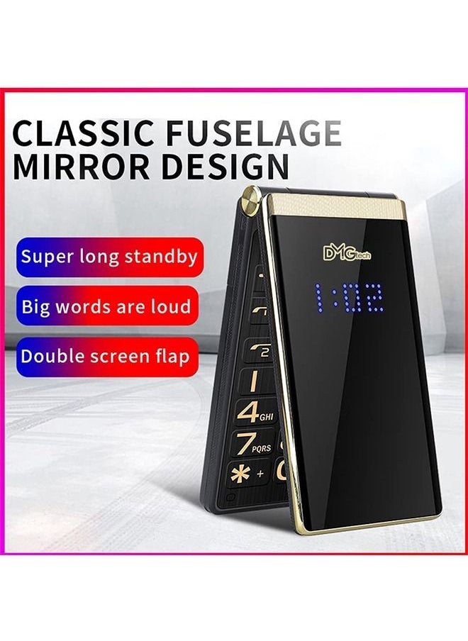 DMG TECH - Cell Phone Flip Dual Screen 2.8 inch Touch Phone for Seniors Flip Phone Dual SIM 5900 mAh Battery Dual Display Big Key Big Sound - Image 1