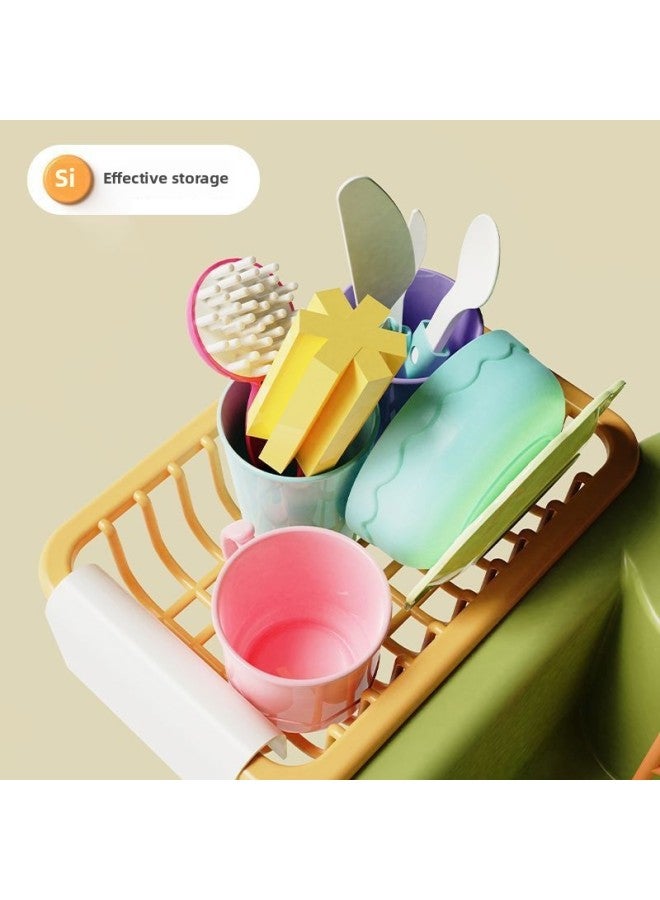 Electric Toy Dishwasher Kids Kitchen Simulation Playset Girls Pretend Cooking Sink Pool Table Dollhouse Accessories Plastic Toys-Color:【Little Frog】 Electric Dishwasher No Gift Box-Specifications:recommend 【rechargeable Battery Suit Apron】】 - Image 5