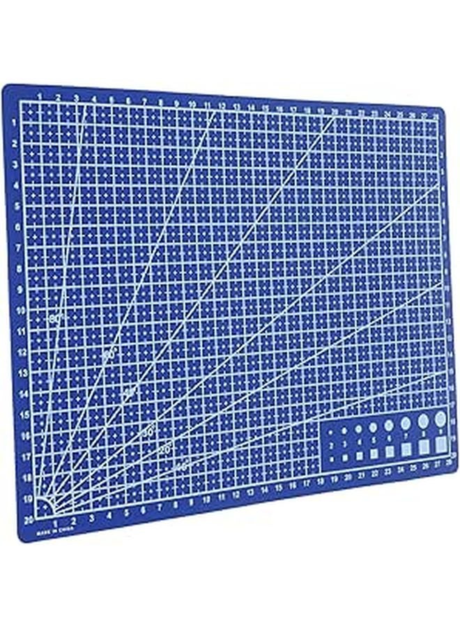 A4 Double Sided Self Healing Blue Rotary Cutting Mat For Sewing Craft And Quilting - Image 1