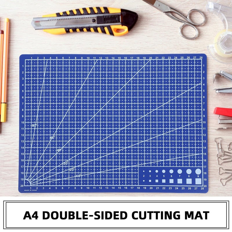 A4 Double Sided Self Healing Blue Rotary Cutting Mat For Sewing Craft And Quilting - Image 4