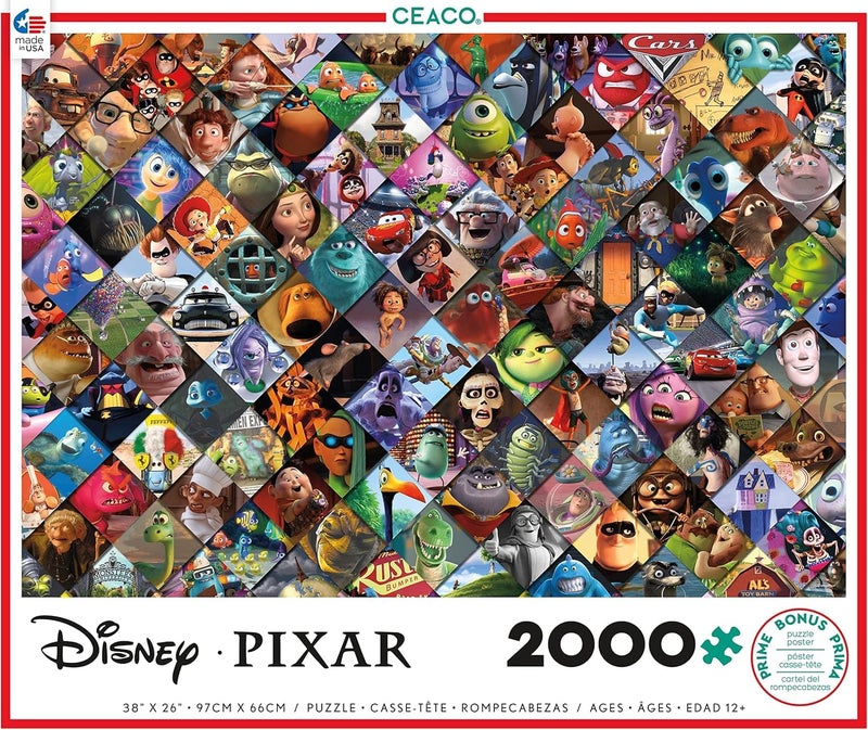 Ceaco - Disney/Pixar Clips - 2000 Piece Jigsaw Puzzle , 5" - Image 3