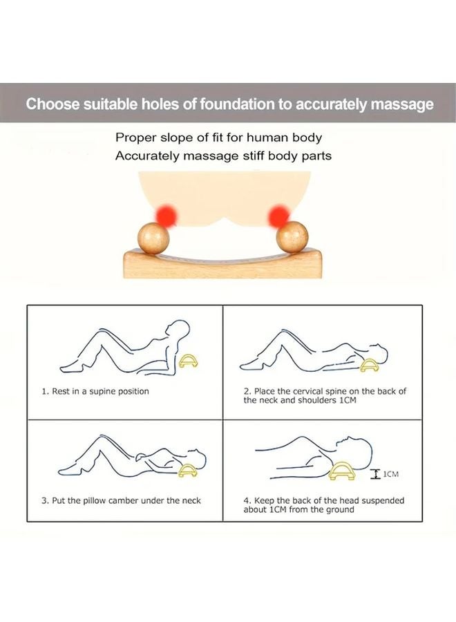 4 كرات مدلك نقاط الزناد من الخشب الصلب لتخفيف الآلام والتعافي بعد التمرين - Image 3