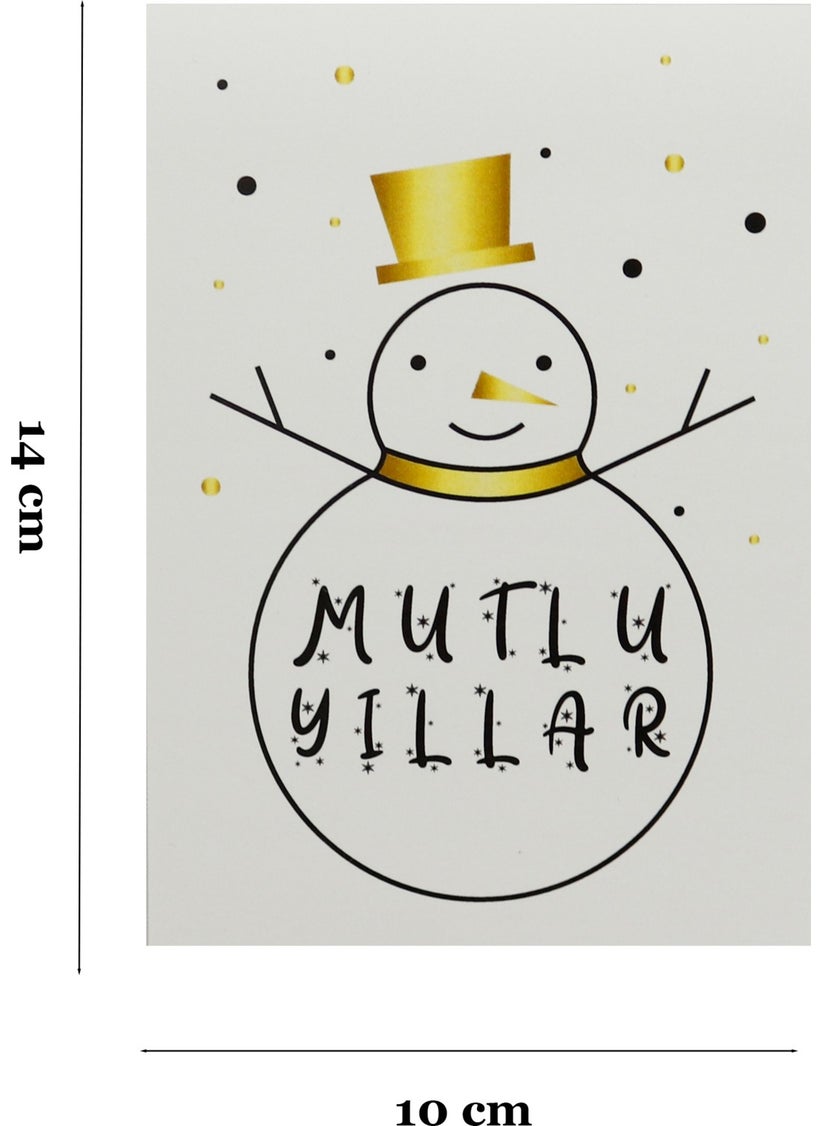 Repro Design 10X14 cm New Year Themed 5 Pieces Greeting Card Model-11 Happy New Year  - Image 2