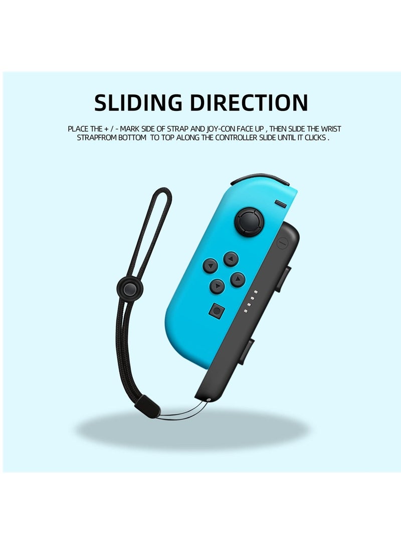 SYOSI - Wrist Strap for Nintendo Switch Joycon, 2 Pack Replacement Parts Accessories for Switch Joy-Con Straps, Adjustable Switch Joycon Strap - Image 1