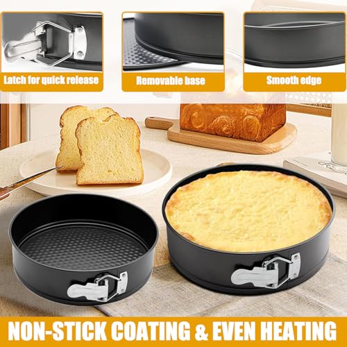 GZMAISULEE 540PCS Cake Decorating Kit - Baking Supplies with 4 Springform Pans, Rotating Turntable, Decorating Tools, Cake Baking Supplies Set for Beginners - Image 3