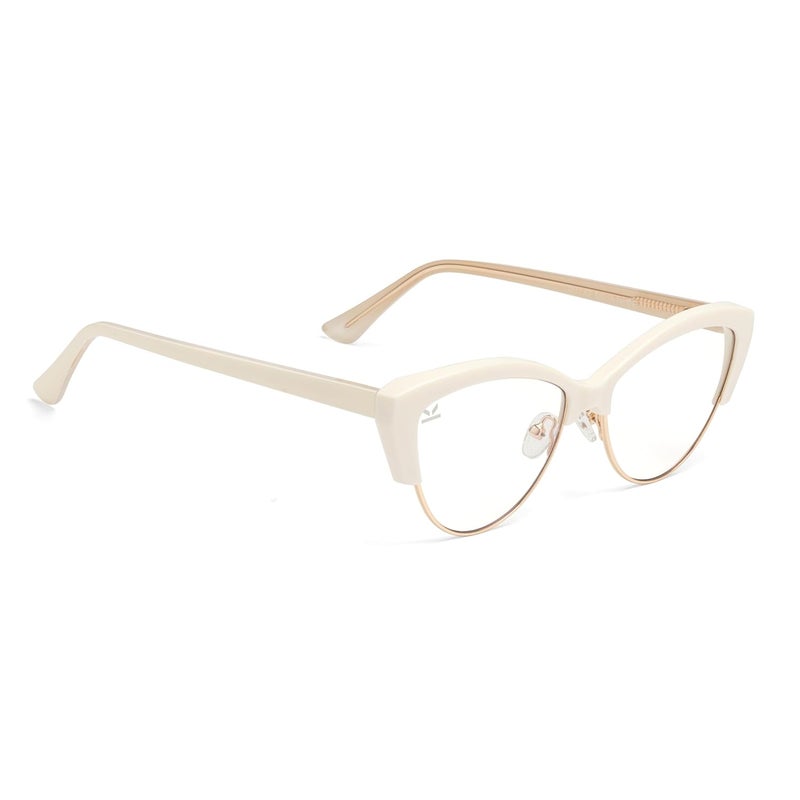 PERKEY Store PERKEY Cat Eye Blue Light Cut Computer Glasses For Eye Protection | Women | UV Protected - OPTL0014 - Image 1