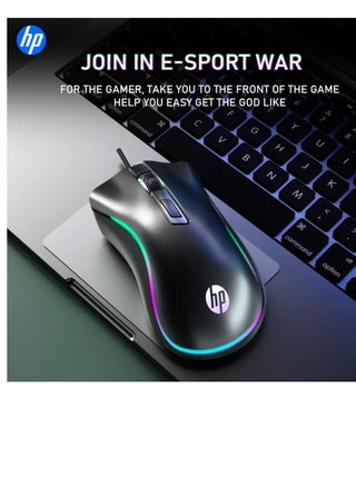 HP G100 USB WIRED OPTICAL GAMING MOUSE WITH 3 DPI ADJUSTABLE MODES, 4 BUTTONS - pzsku/Z7A5C0B27648A60848285Z/45/_/1725716827/fe992ce0-cfd6-45c5-a030-2fa4d132690e