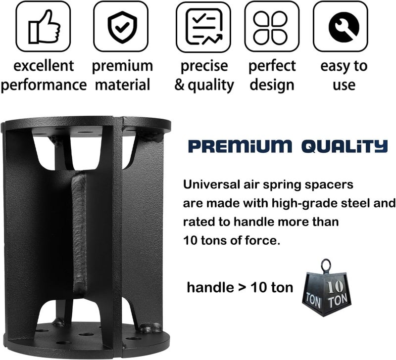 Camoo Air Lift Spacers 52460 for Lift Kit Up to 6 Inches - Compatible with Air Lift Load Lifter 5000 & 7500 XL - Image 3