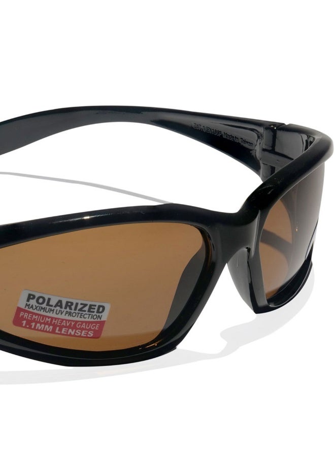 Vaultex V49 Anti Scratch Safety Spectacle, Brown - Image 2