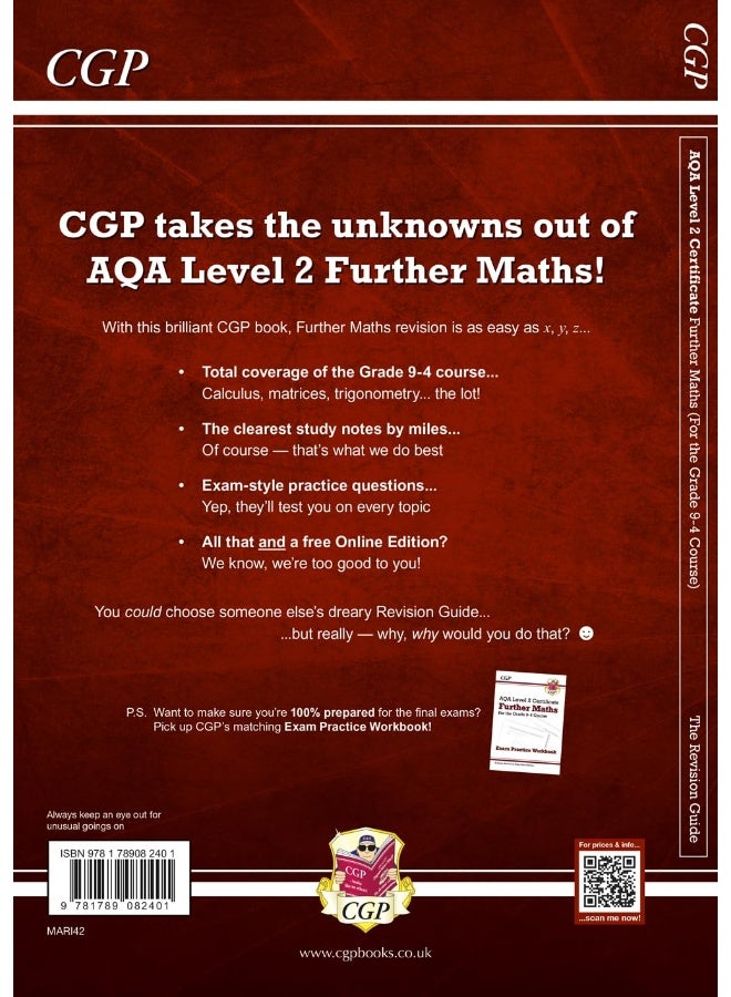 الصف 9-4 شهادة AQA المستوى 2: الرياضيات الإضافية - دليل المراجعة (مع الإصدار عبر الإنترنت) - Image 2
