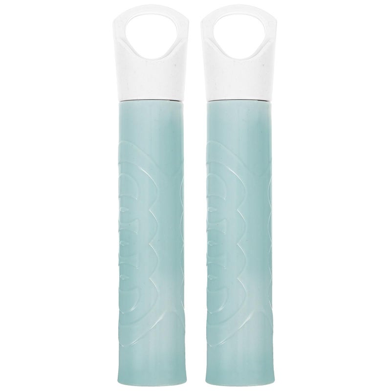 2 Pack 22mm Light Blue Broom Handle Grip Replacement Sleeves for Mop and Clothesline - Image 2