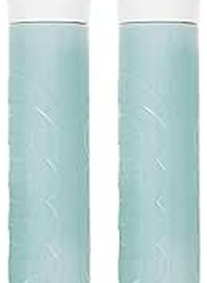 2 Pack 22mm Light Blue Broom Handle Grip Replacement Sleeves for Mop and Clothesline - Image 1