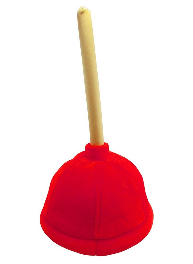Nicky Bigs Novelties - Nicky Bigs Novelties Funny Prank Red Toilet Plunger Hat - Retirement Party Hats - Plumber Costume Accessories - Over The Hill Party Supplies - Image 1