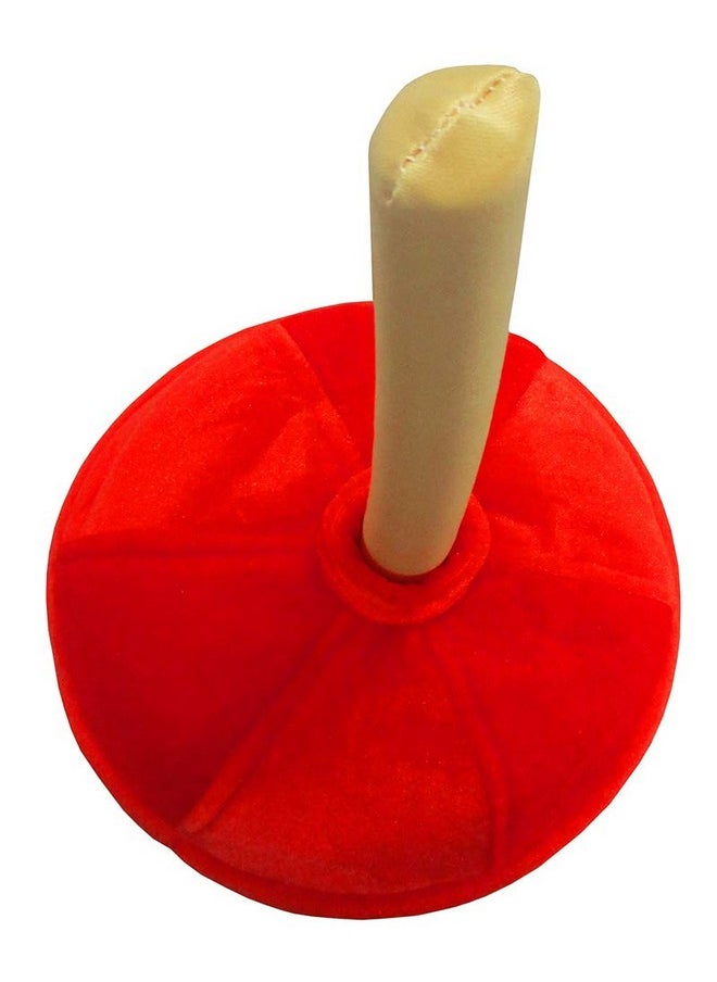 Nicky Bigs Novelties - Nicky Bigs Novelties Funny Prank Red Toilet Plunger Hat - Retirement Party Hats - Plumber Costume Accessories - Over The Hill Party Supplies - Image 1