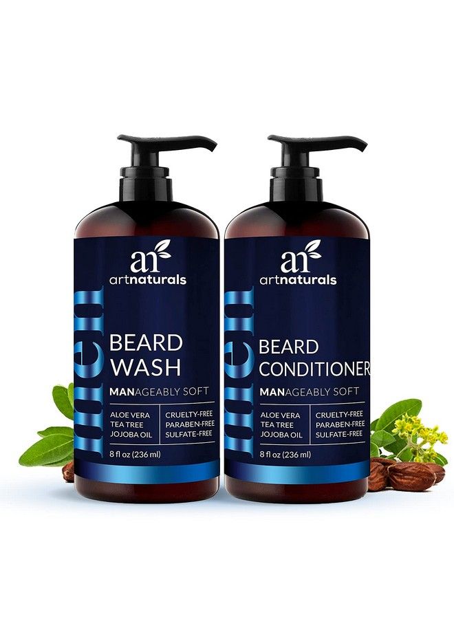 artnaturals Beard Shampoo And Conditioner Set Softens Strengthens And Smooths Mustache And Beard Hair All Skin And Hair Types - Image 2