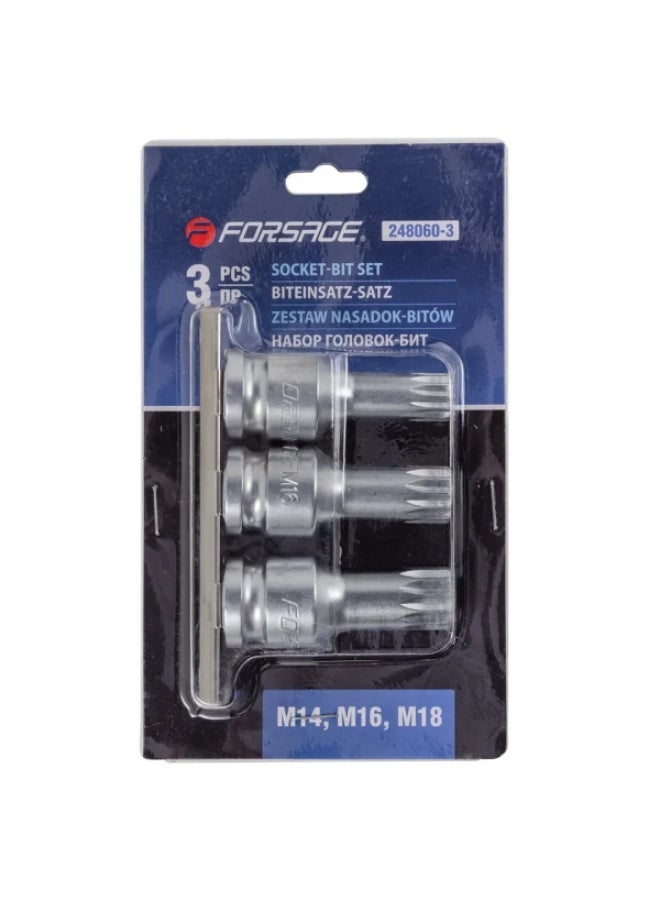 FORSAGE Socket-bit set 3 pcs - Image 1