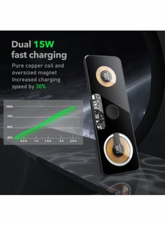 Excefore 3 in 1 Wireless Charger,Transparent Magnetic Charging Station,Fast Wireless Charging Pad for iPhone 14/13/12/Pro/Max/SE,AirPods Pro,for iWatch,for Samsung Galaxy Phones(Adapter Included)  - Image 4