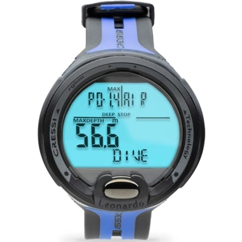 Scuba diving computer for professional use, titanium case with black finish, ultra-readable OLED display and extended battery life - Image 2