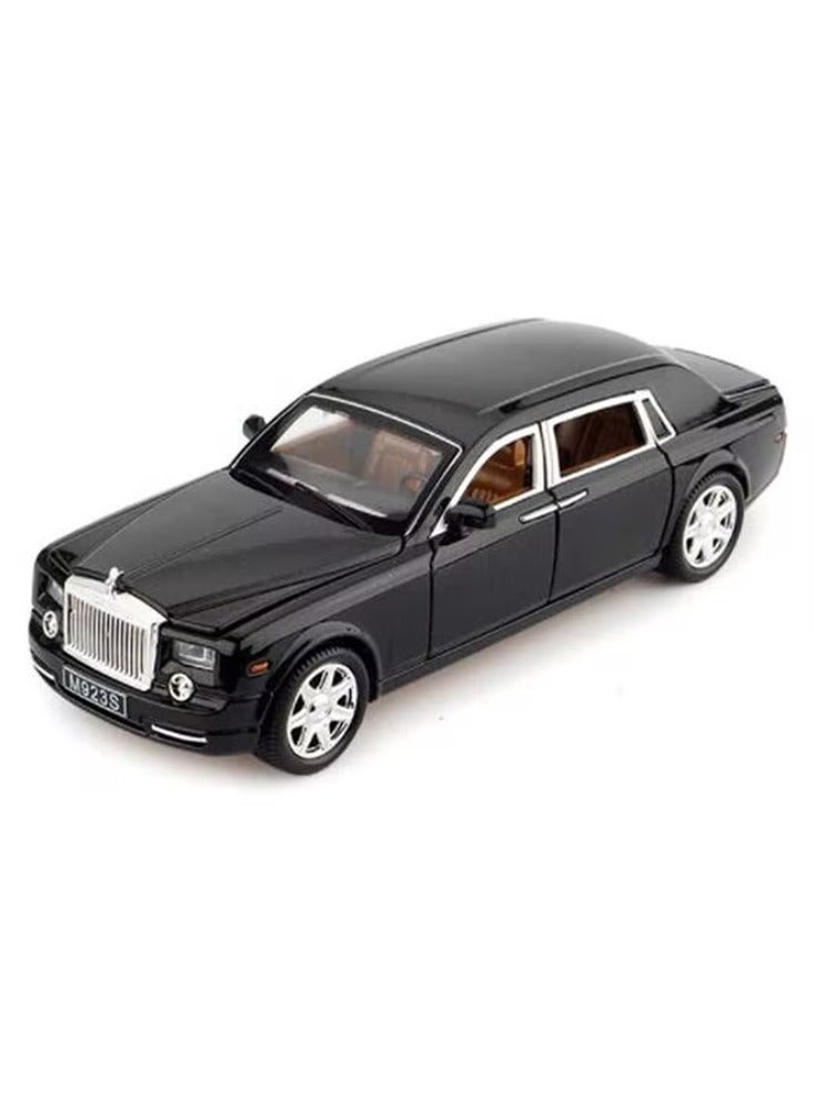 Dream Zone Rolls Royce Phantom Metal Toy Car Realistic Detailing Unique Design Durable Black 6.3x15x4centimeter - Image 1