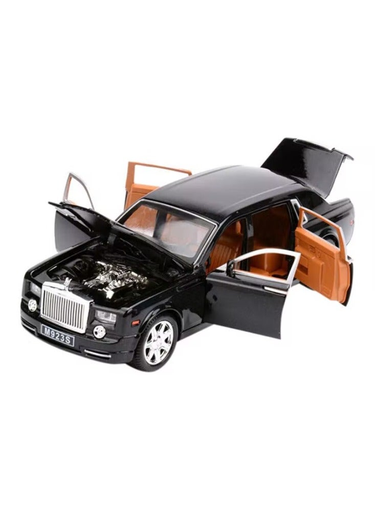 Dream Zone Rolls Royce Phantom Metal Toy Car Realistic Detailing Unique Design Durable Black 6.3x15x4centimeter - Image 2