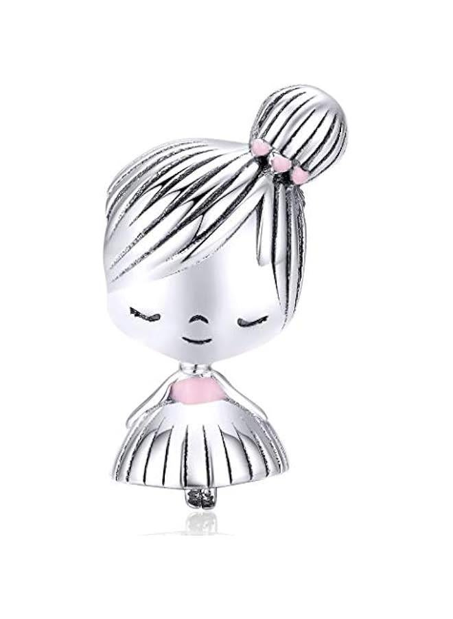 Arabest Boy OR Girl Dangle 925 Sterling Silver Charm Beads for Fashion Charms Bracelet & Necklace - Image 1