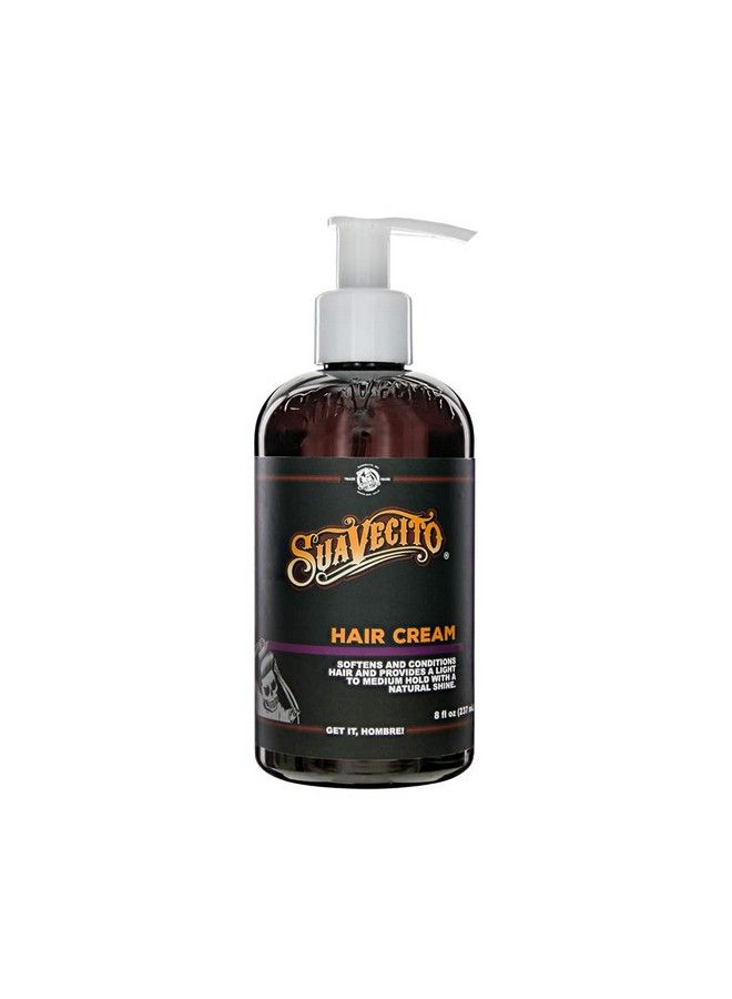 SUAVECITO Hair Cream 8 Oz Pump Bottle Medium Shine All Day Light Hold - Image 1