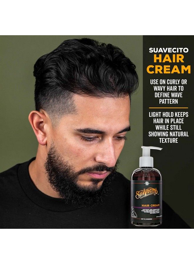 SUAVECITO Hair Cream 8 Oz Pump Bottle Medium Shine All Day Light Hold - Image 5