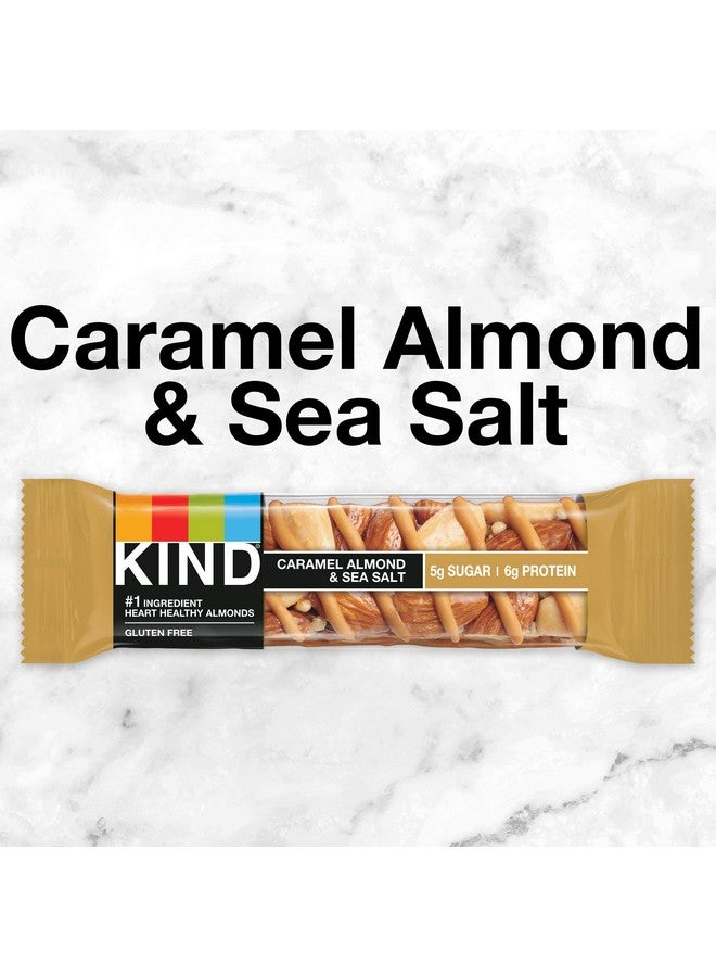 KIND Nut Bars, Favorites Variety Pack, Dark Chocolate Nuts and Sea Salt, Peanut Butter Dark Chocolate, Caramel Almond and Sea Salt, Gluten Free, Up to 7g Protein, 18 Count - Image 2