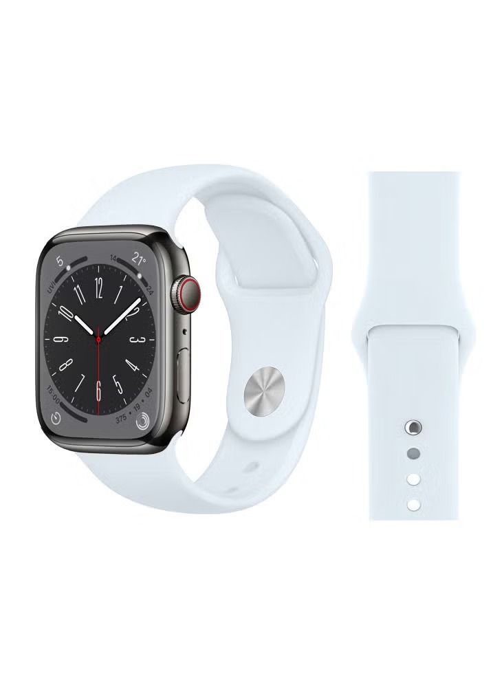 Zaboon Solid Silicone Replacement Band For Apple Watch 41/40/38mm Series 8/7/6/5/4/SE - Image 2