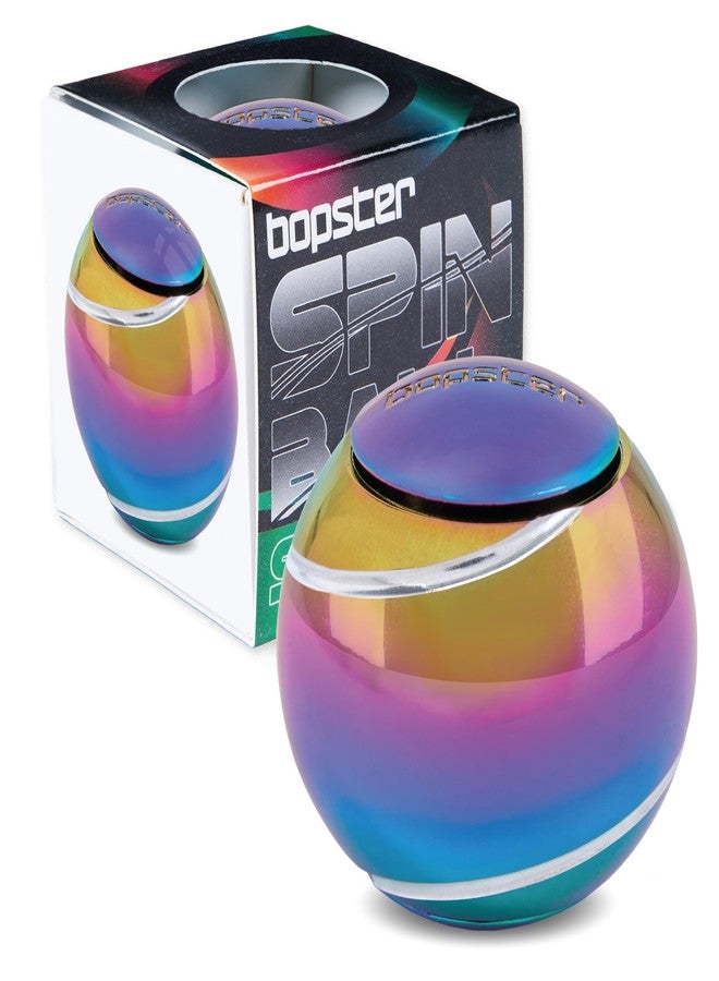 bopster Metal Spin Ball Fidget Hand Spinner | Premium Desk Toy for Kids, Teens & Adults | Stress & Anxiety Relief | Autism, ADHD, ADD | Ideal Christmas Stocking Filler | Multicoloured - Image 1