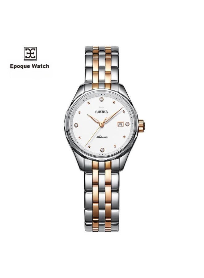 Ebohr Women's Watch, Master Series Tungsten Steel Bracelet, Fashionable Holiday Gift, Ladies Mechanical Waterproof Watch 30060623 - Image 4