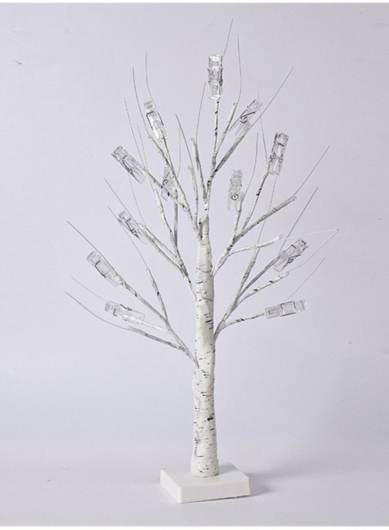 Loquat LED Birch Tree Light Desktop Wedding Festival Birthday Card Tree Light 60CM - Image 1